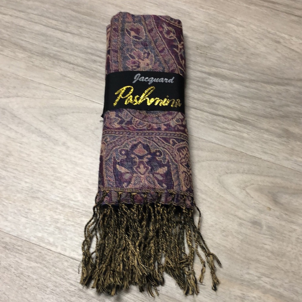 Jacquard Pashmina Purple